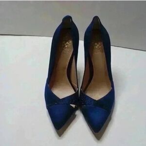 Navy Vince Camuto Heels with Sparkly